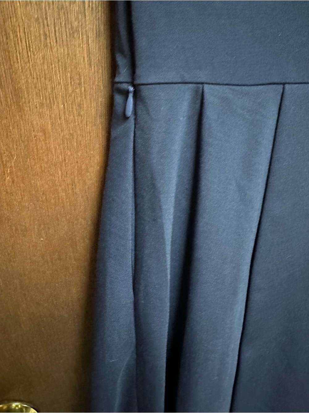 OGL Ponte De Roma Maxi Dress - Navy Blue size Large - Picture 4 of 4